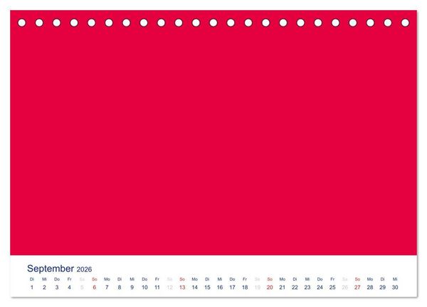 Produktbild: Farbiger Bastelkalender (Tischkalender 2026 DIN A5 quer), CALVENDO Monatskalender