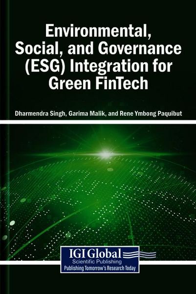 Produktbild: Environmental, Social, and Governance (ESG) Integration for Green FinTech