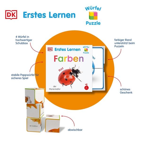 Produktbild: Erstes Lernen W&uuml;rfelpuzzle. Farben