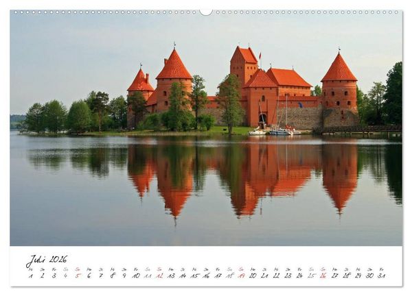 Produktbild: Litauen und Lettland (hochwertiger Premium Wandkalender 2026 DIN A2 quer), Kunstdruck in Hochglanz