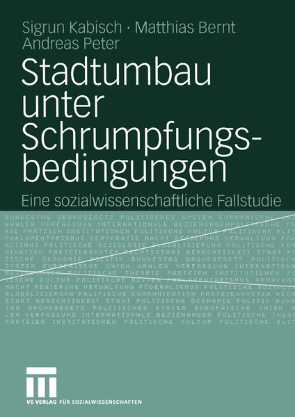 Produktbild: Stadtumbau unter Schrumpfungsbedingungen