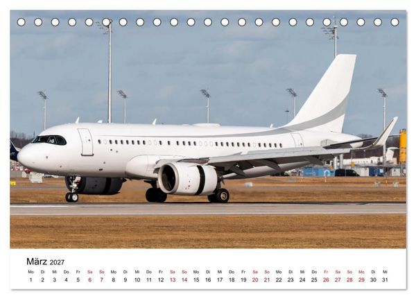 Produktbild: Die Welt der Privatjets (Tischkalender 2027 DIN A5 quer), CALVENDO Monatskalender