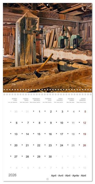 Produktbild: South Tyrol the last mills (Wall Calendar 2026 12 &times; 12 Inch) CALVENDO 12 Month Wall Calendar