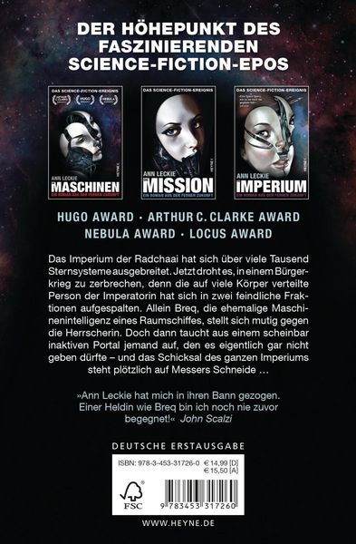 Produktbild: Das Imperium / Radchaai Imperium Bd. 3