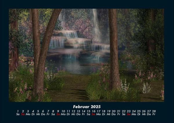 Produktbild: Wasserf&auml;lle 2025 Fotokalender DIN A4