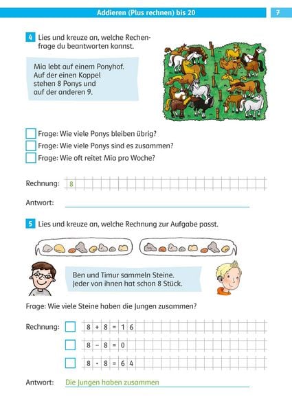 Produktbild: Die Mathe-Helden Rechengeschichten und Textaufgaben 2. Klasse
