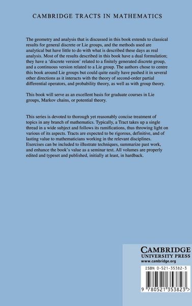 Produktbild: Analysis and Geometry on Groups