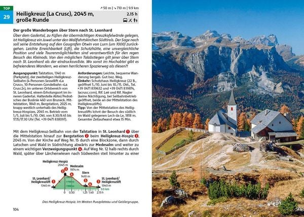 Produktbild: ROTHER Wanderf&uuml;hrer Dolomiten &ndash; Gadertal: 55 Touren im Val Badia und in den Naturparks Puez-Geisler und Fanes-Sennes-Prags.