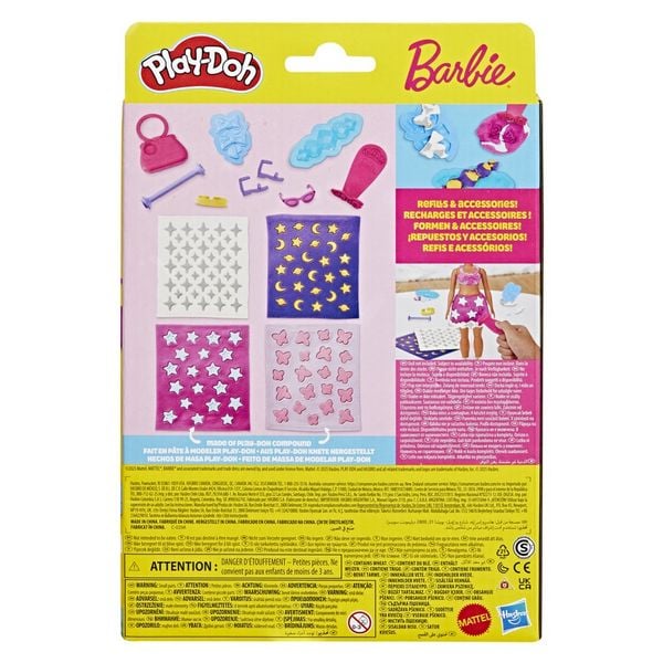 Produktbild: Play-Doh Barbie Spielset Designer Musterb&ouml;gen Sortiment Glitzer und Edelsteine