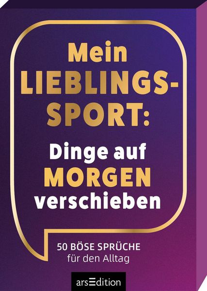 Produktbild: Mein Lieblingssport: Dinge auf morgen verschieben