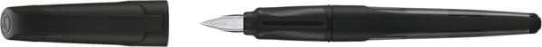Produktbild: STABILO Schulf&uuml;ller mit Standard-Feder M -   EASYbuddy Twilight Sky in schwarz/schwarz - Schreibfarbe blau (l&ouml;schbar) - Einzelstift - inkl. Patrone