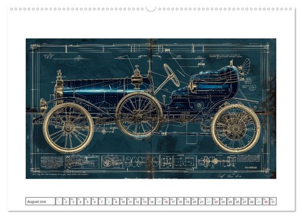 Produktbild: Fantastische Oldtimer (hochwertiger Premium Wandkalender 2026 DIN A2 quer), Kunstdruck in Hochglanz
