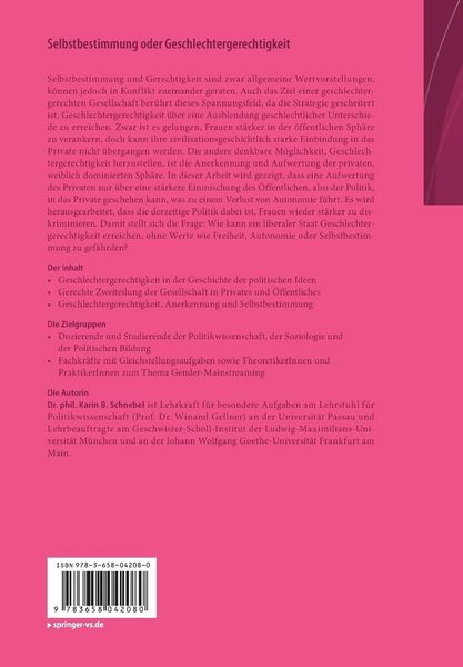 Produktbild: Selbstbestimmung oder Geschlechtergerechtigkeit