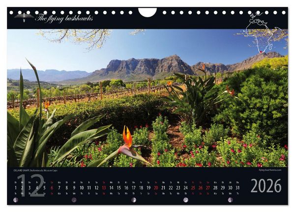 Produktbild: Wein & Architektur 2026 (Wandkalender 2026 DIN A4 quer), CALVENDO Monatskalender