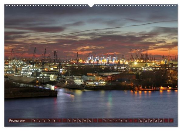 Produktbild: Magic Nights Hamburg (hochwertiger Premium Wandkalender 2027 DIN A2 quer), Kunstdruck in Hochglanz