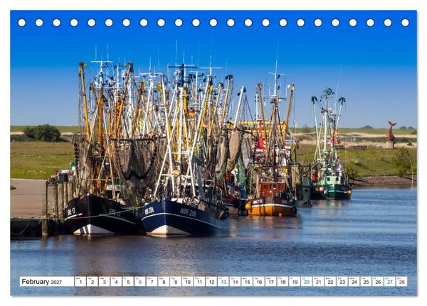 Produktbild: The German North Sea coast (Desk Calendar 2027 DIN A5 landscape), CALVENDO 12 Month DeskCalendar