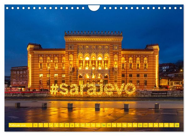 Produktbild: Sarajevo - Vielf&auml;ltige Hauptstadt von Bosnien und Herzegowina (Wandkalender 2026 DIN A4 quer), CALVENDO Monatskalender