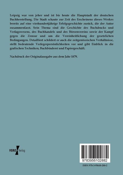 Produktbild: Die Druckkunst und der Buchhandel in Leipzig durch vier Jahrhunderte