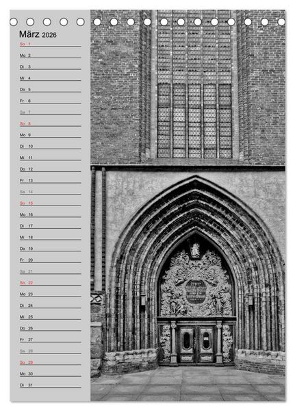 Produktbild: Stralsund. Ein Hauch l&auml;ngst vergangener Zeiten (Tischkalender 2026 DIN A5 hoch), CALVENDO Monatskalender