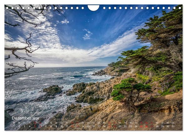 Produktbild: Traumstra&szlig;e Kaliforniens - California Highway No.1 (Wandkalender 2026 DIN A4 quer), CALVENDO Monatskalender