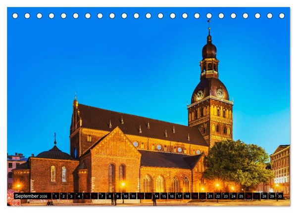 Produktbild: Ein Wochenende in Riga (Tischkalender 2026 DIN A5 quer), CALVENDO Monatskalender