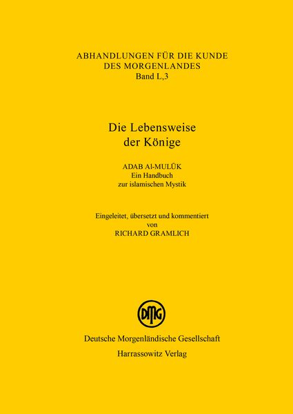 Produktbild: Die Lebensweise der K&ouml;nige Adab al-muluk