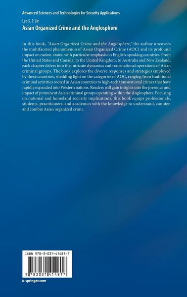 Produktbild: Asian Organized Crime and the Anglosphere