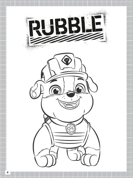 Produktbild: Rubble & Crew: Baupfotenstarkes Malbuch