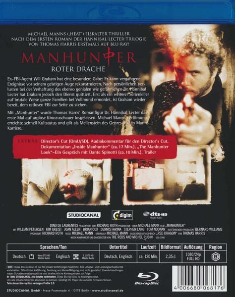 Produktbild: Manhunter - Roter Drache [SE]