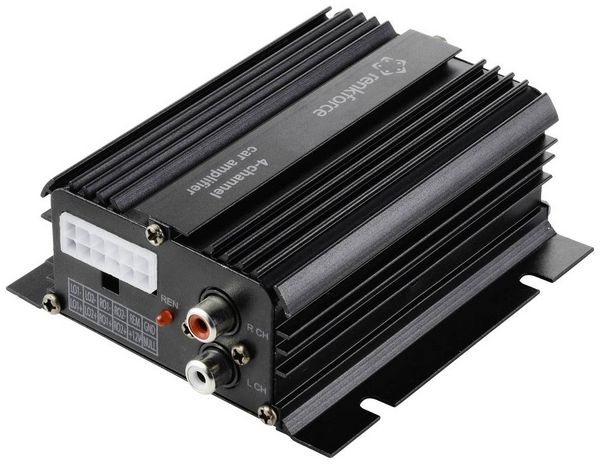 Produktbild: Renkforce RF-CMP-204 4-Kanal Endstufe 200 W Bluetooth&reg;-/USB-Audiowiedergabe, Lautst&auml;rke-/Bass-/H&ouml;hen-Regelung