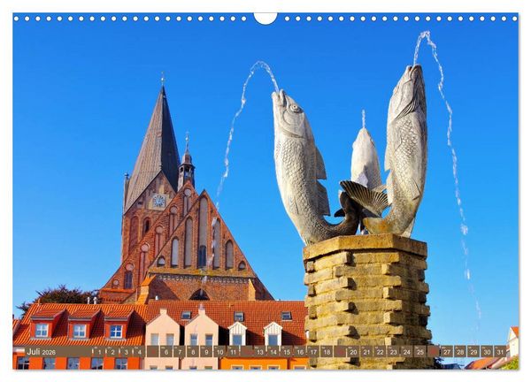 Produktbild: Vinetastadt Barth - Spaziergang durch die historische Stadt (Wandkalender 2026 DIN A3 quer), CALVENDO Monatskalender