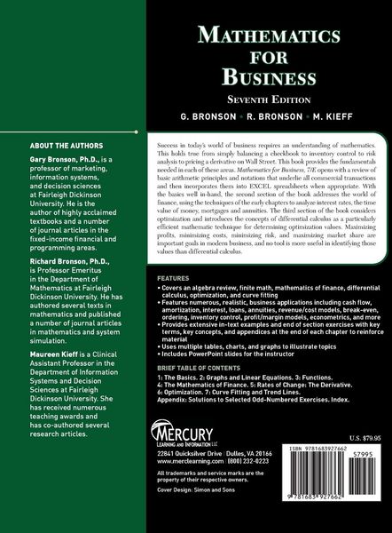 Produktbild: Mathematics for Business
