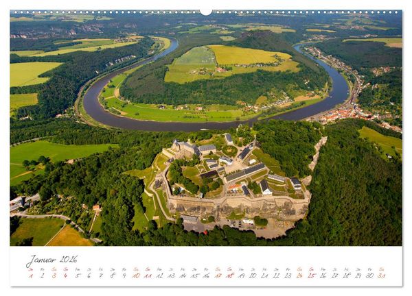 Produktbild: Die Elbe Impressionen (hochwertiger Premium Wandkalender 2026 DIN A2 quer), Kunstdruck in Hochglanz