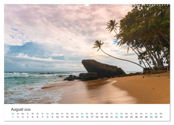 Produktbild: Traumziel Sri Lanka (hochwertiger Premium Wandkalender 2026 DIN A2 quer), Kunstdruck in Hochglanz
