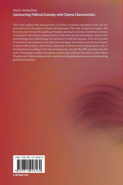 Produktbild: Constructing Political Economy with Chinese Characteristics