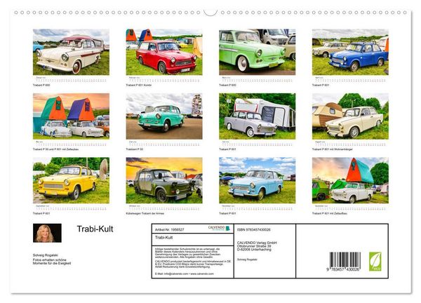 Produktbild: Trabi-Kult (hochwertiger Premium Wandkalender 2026 DIN A2 quer), Kunstdruck in Hochglanz