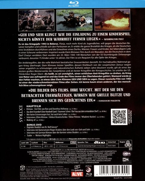 Produktbild: Geh und sieh (inkl. Bonus-DVD) (DEFA Filmjuwelen) (Komm und sieh)