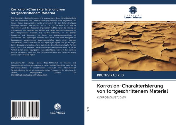 Korrosion-Charakterisierung von fortgeschrittenem Material, Taschenbuch von Pruthviraj R. D., Verlag Unser Wissen, 9786202857949
