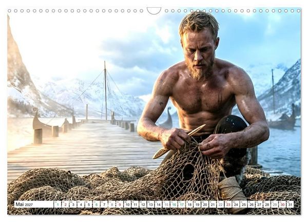 Produktbild: Echte Kerle &ndash; Wikinger (Wandkalender 2027 DIN A3 quer), CALVENDO Monatskalender