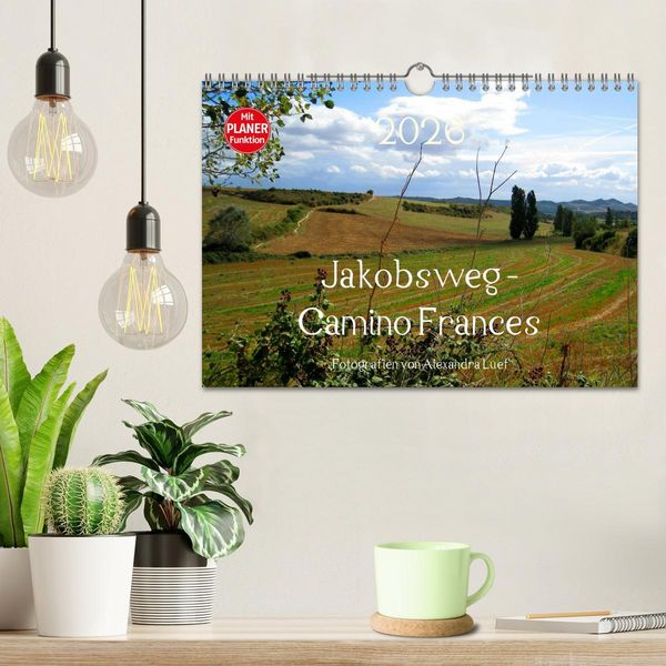 Produktbild: Jakobsweg - Camino Frances (Wandkalender 2026 DIN A4 quer), CALVENDO Monatskalender