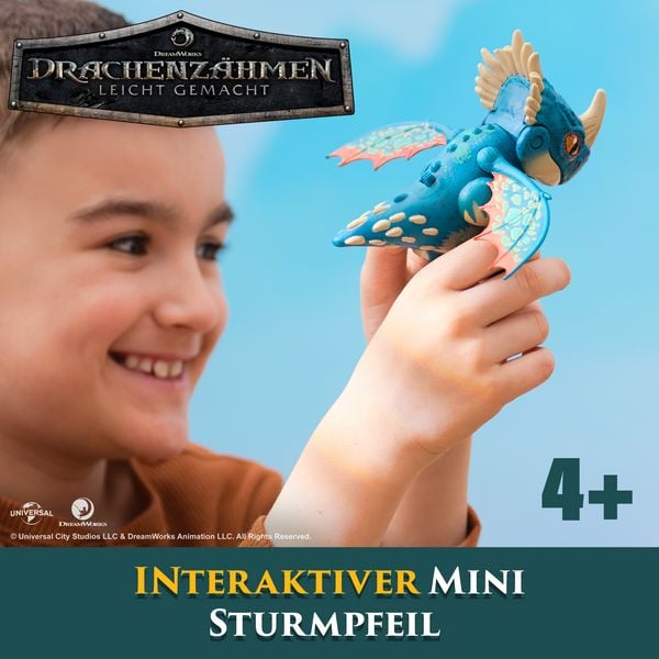 Produktbild: Drachenz&auml;hmen leicht gemacht - Interaktiver Mini-Drache Sturmpfeil, Figur mit Soundeffekten&nbsp;