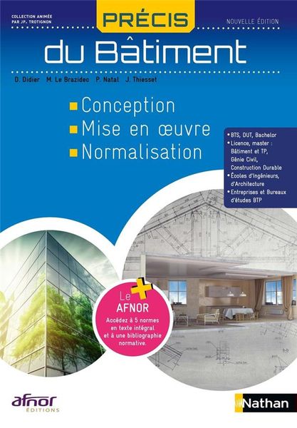 Produktbild: Precis du Batiment Afnor ; Livre de l'Eleve (Edition 2023)