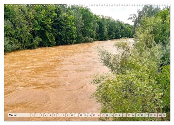 Produktbild: Lech und Wertach - Flusslandschaften im Alpenvorland (Wandkalender 2027 DIN A2 quer), CALVENDO Monatskalender