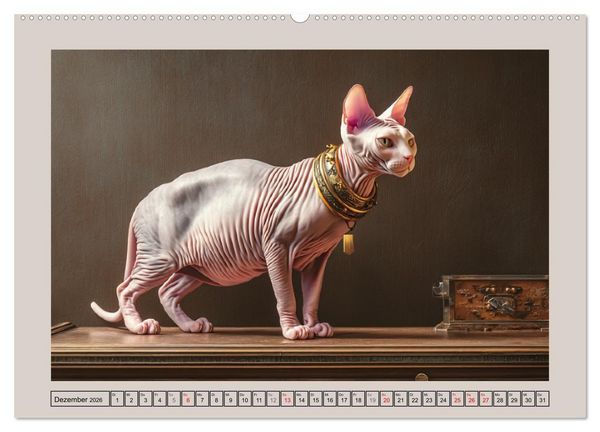 Produktbild: Sphinx Katzen. Eleganz auf leisen Pfoten (Wandkalender 2026 DIN A2 quer), CALVENDO Monatskalender