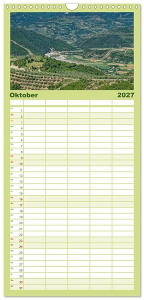 Produktbild: Familienplaner 2027 - Albanien. Eine Entdeckungsreise. mit 5 Spalten (Wandkalender, 21 x 45 cm) CALVENDO