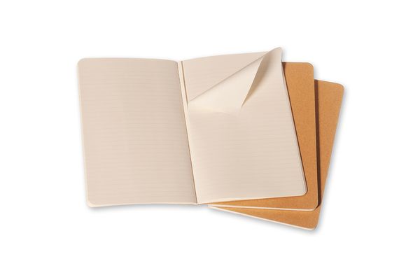 Produktbild: Moleskine Cahier large liniert packpapierbraun DIN A5. 3er Pack