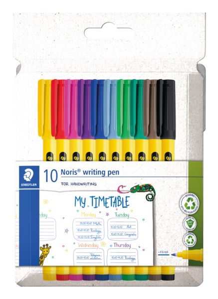 Produktbild: STAEDTLER Noris&reg; writing pen 307, 10 Fineliner