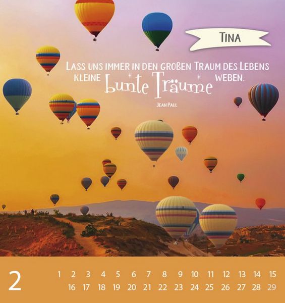 Produktbild: Namenskalender Tina