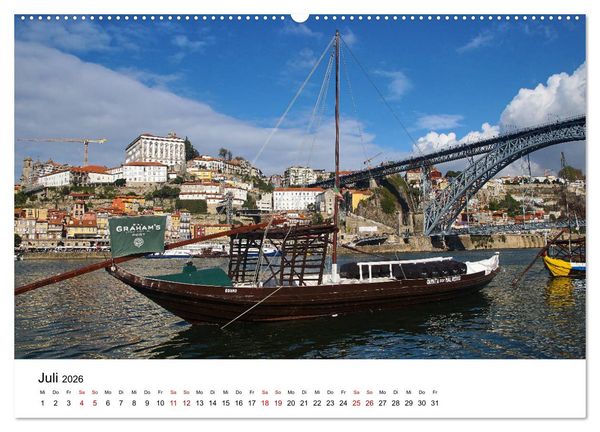 Produktbild: Einzigartiges Portugal (hochwertiger Premium Wandkalender 2026 DIN A2 quer), Kunstdruck in Hochglanz