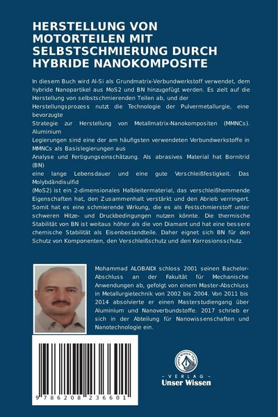 Produktbild: Herstellung von Motorteilen mit Selbstschmierung Durch Hybride Nanokomposite